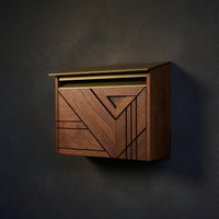 Solid Wood Mailbox Post Farmhouse Sculpture Outdoor Patio, view 2