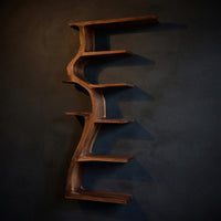 Solid Wood Wall Mounted Shelf Tree With Branches Living Room, view 2