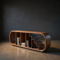 Modern Organic Tv Console For Entertainment Lounge Space, view 2