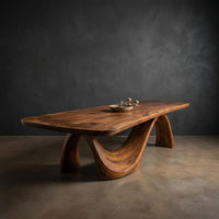 Minimalist Irregular Dining Table For Apartment Dining Area, view 2