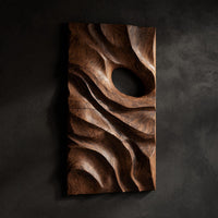 Rootveil Walnut Wall Relief, Carved in Two Panels, view 2 — view 2