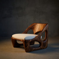 Solid Wood Chair Natural Accent Living Room, view 2