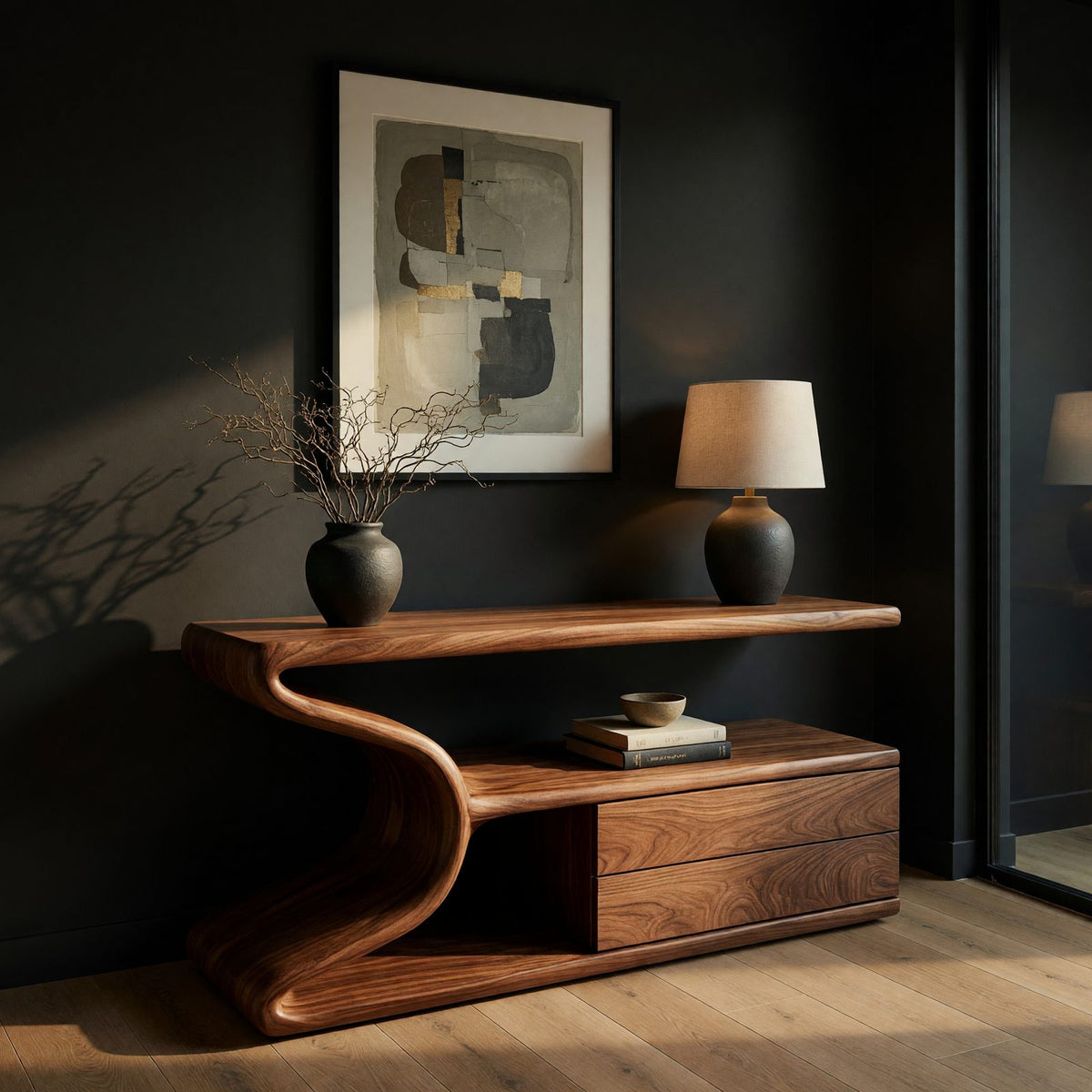 Natural wood grain detail