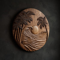 Where the Sun Sits Down in the Surf, Round Wall Relief, view 2 — view 2