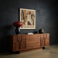 Solid Wood Sideboard Carved Living Room Dining, view 2