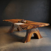 Modern Organic Edge Dining Table For Open Living Space, view 2