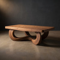Rustic Solid Wood Table For Eclectic Interiors, view 2