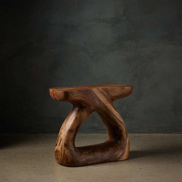Minimalist Side Table With Storage Shelf For Living Room Decor