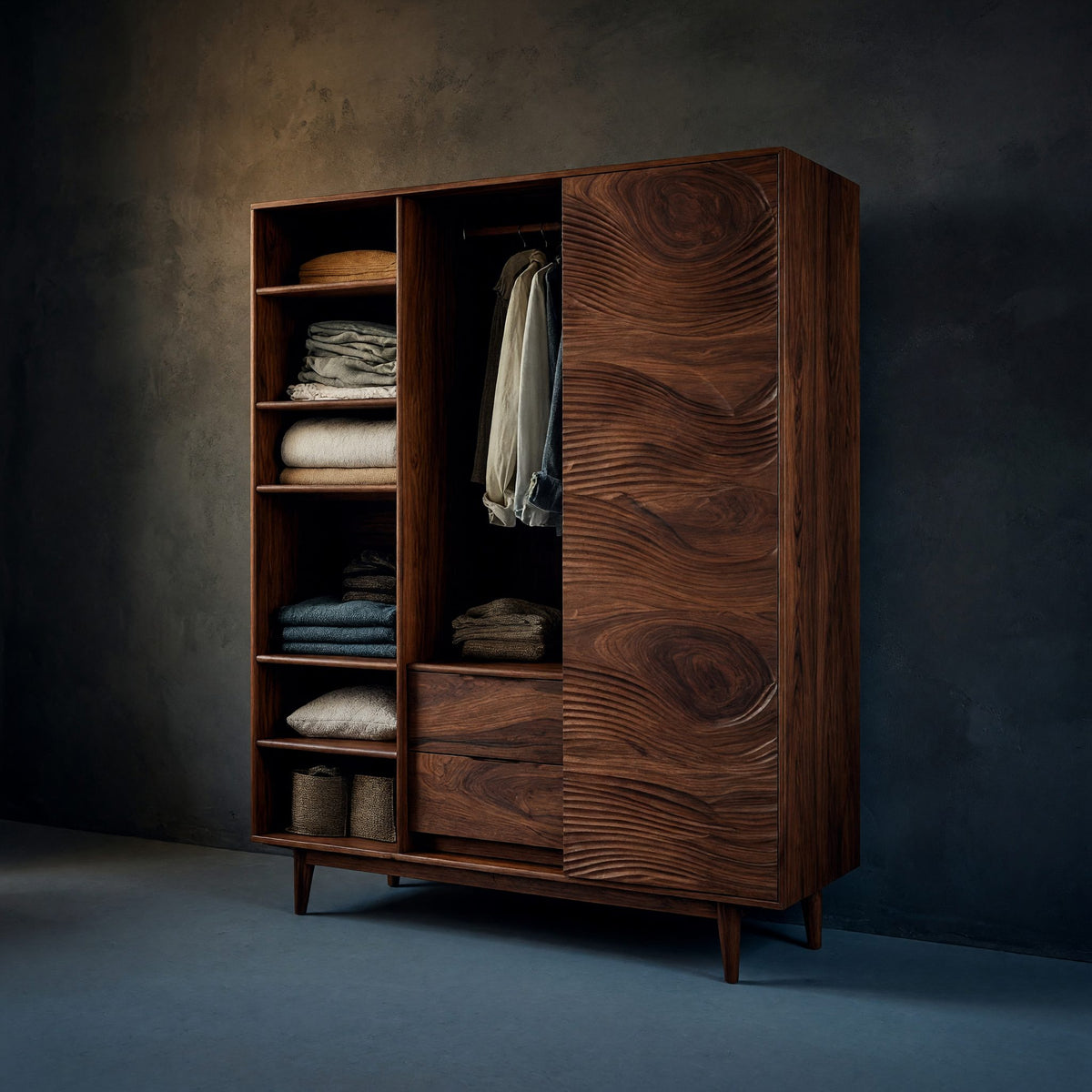 Natural wood grain detail