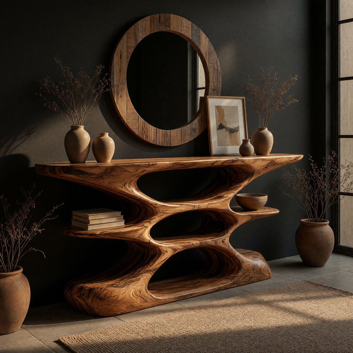 Natural wood grain detail