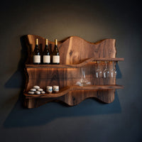 Solid Wood Wine Rack Bottle Storage Dining Space, view 2