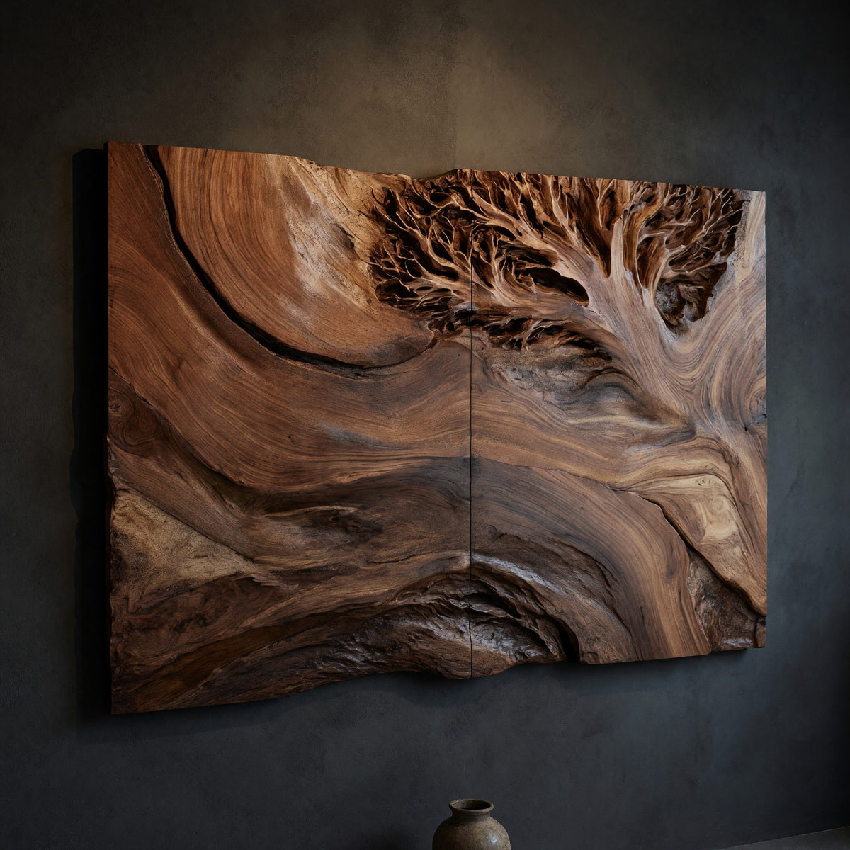 Natural wood grain detail
