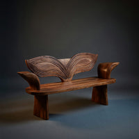Solid Wood Outdoor Garden Bench Rustic Solid Entryway Hallway, view 2