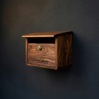 Solid Wood Mailbox Post Sculpture Outdoor Patio Rustic, II, view 2