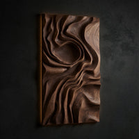 One Walnut Slab Read Like a Contour Map, Wall Art Panel, view 2 — view 2