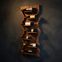 Solid Wood Wine Rack Dining Room Wall Storage, view 2