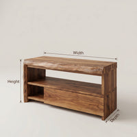 Solid Wood Bathroom Vanity Floating Spa, view 3