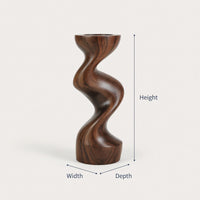 Solid Wood Sculpture Wall Art Farmhouse Solid Abstract Garden, view 3