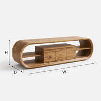 Media Console for a Living Room That Stays Uncluttered, view 3