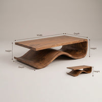 Nautical Coffee Table For Marina Living Room, view 3