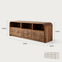 Solid Wood Sideboard Luxury Solid Living Room, view 3