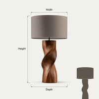 Modern Accent Table Lamp Bedroom Living Room Hotel Room Corner, view 3