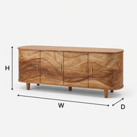 Where the Sound Settles: A Carved Wave Media Console, view 3