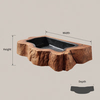 Solid Wood Sink Vanity Farmhouse Wall Mounted Bathroom, view 3