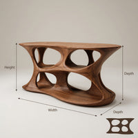Solid Wood Record Player Stand Minimalist Vinyl Storage Studio Living Space, view 3