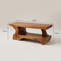 Solid Wood Teak Shower Bench Bath Bathroom Wellness Retreat, view 3