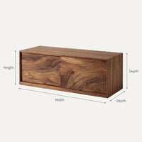 Solid Wood Entryway Storage Bench With Minimalist Design Home Interiors, view 3