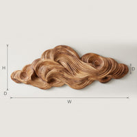 Pale Timber Cloud Rolling Across a Walnut Wall Panel, view 3 — view 3