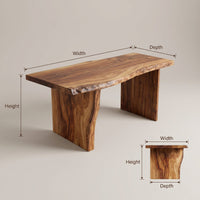 Solid Wood Vanity Desk With Storage Drawers, view 3