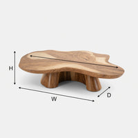 Cloudform Coffee Table, Hand-Shaped from Solid Wood, view 3