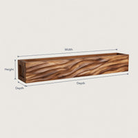 Solid Wood Floating Fireplace Mantel Rustic Shelf Living Room, view 3