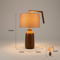 Rustic Sculptural Wood Wall Light For Bedroom Interior, view 3