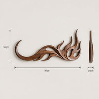 Wall Art Minimalist Flowing Wall Decor For Wellness Space Interior, view 3