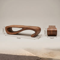 Modern Curved Entryway Bench For Hallway Accent, view 3