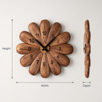 Solid Wood Clock Wall Timeless, view 3