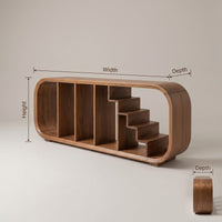 Modern Organic Tv Console For Entertainment Lounge Space, view 3