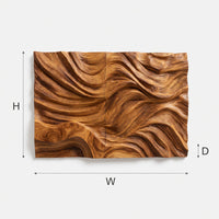 Mother and Child Carved Hardwood Wall Relief Panel, view 3 — view 3