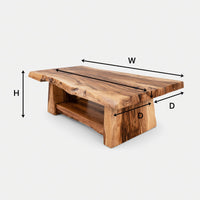 Live Edge Coffee Table for a Quiet Living Room Corner, view 3