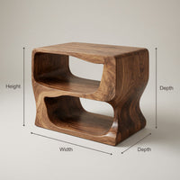 Solid Wood Nightstand Bedroom, view 3