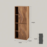 Solid Wood Corner Wall Bathroom Shelf Luxury Cabinet Wave Carved Doors, view 3