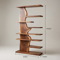 Solid Wood Standing Shelf Living Room, III, view 3