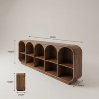Minimalist Sculptural Tv Stand For Media Room Interior, view 3