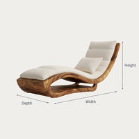 Solid Wood Day Bed Daybed Minimalist Luxury, view 3
