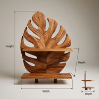 Solid Wood Corner Wall Bathroom Shelf Leaf, II, view 3