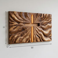 Cross and Sunburst Wall Art for the Family Living Room, view 3 — view 3