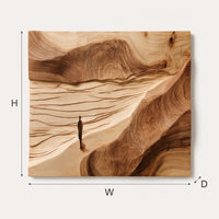 Desert Canyon Wall Panel for a Calm Modern Hallway, view 3 — view 3